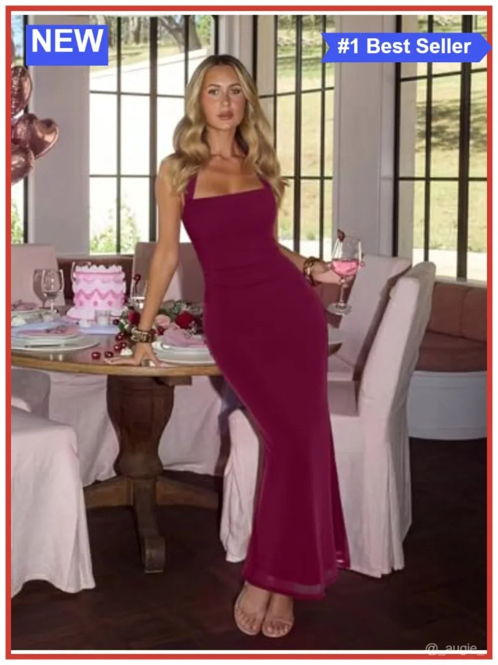 Sleeveless Mesh Sheer Bodycon Maxi Dress